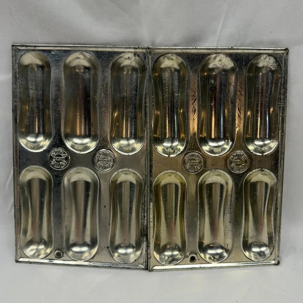 Vintage‎ Lady Finger Mold / Pastry mold / Baking Tray / Made in England Set of 2